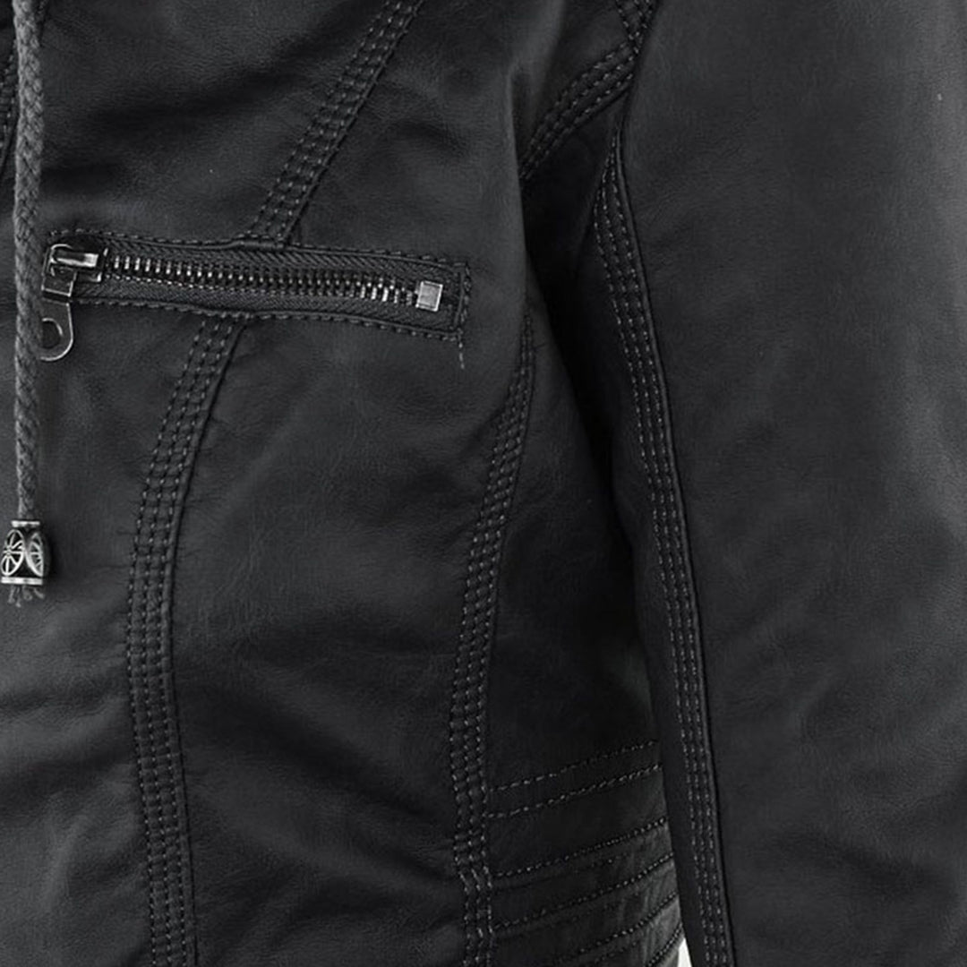 Flavia | Veste en Cuir Robuste et Élégante