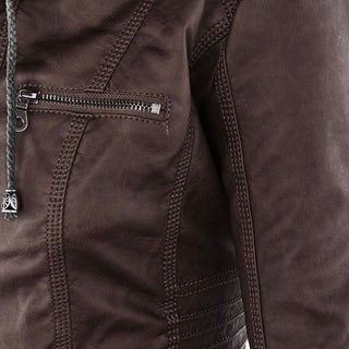 Flavia | Veste en Cuir Robuste et Élégante