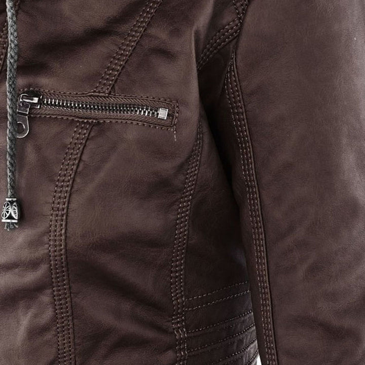 Flavia | Veste en Cuir Robuste et Élégante