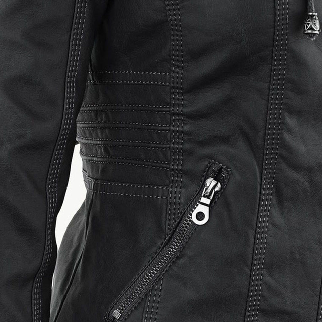 Flavia | Veste en Cuir Robuste et Élégante