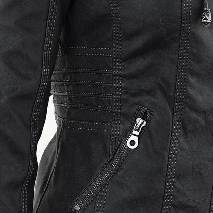 Flavia | Veste en Cuir Robuste et Élégante