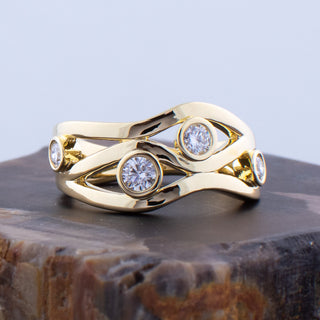Bague Classique en Cristaux Vintage