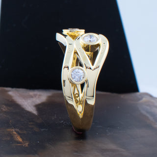 Bague Classique en Cristaux Vintage