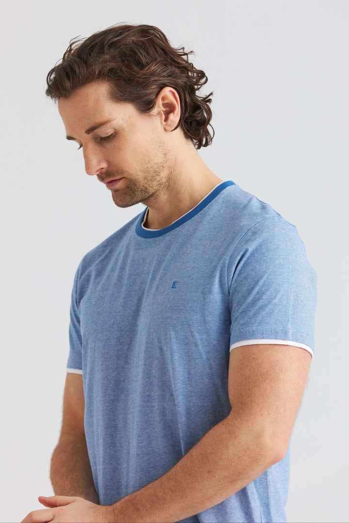 T-shirt Rayé Bleu Clair