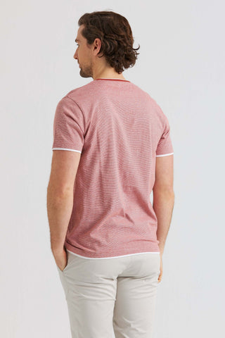 T-shirt Rayé Rouge