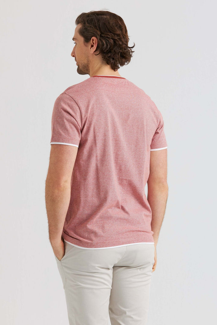 T-shirt Rayé Rouge