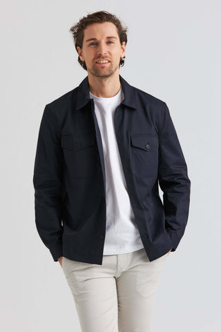 Chemise overshirt City Bleu Marine