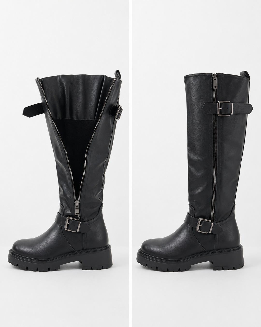 Bottes Eef Noires (Tige Réglable)