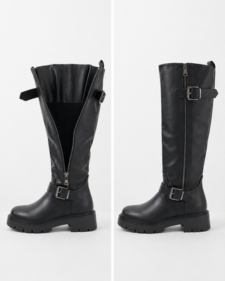 Bottes Eef Noires (Tige Réglable)