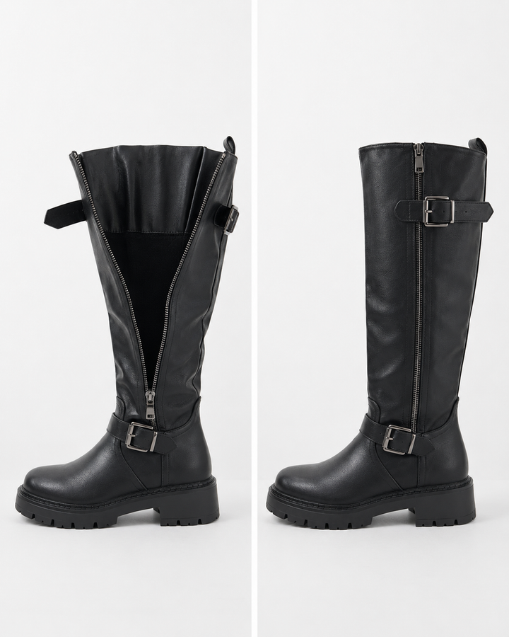 Bottes Eef Noires (Tige Réglable)