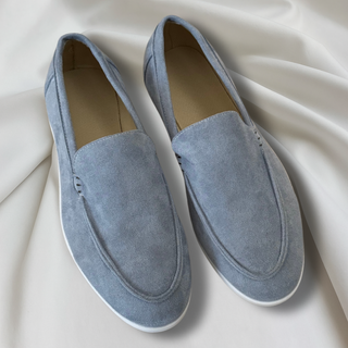 Élégants mocassins en daim