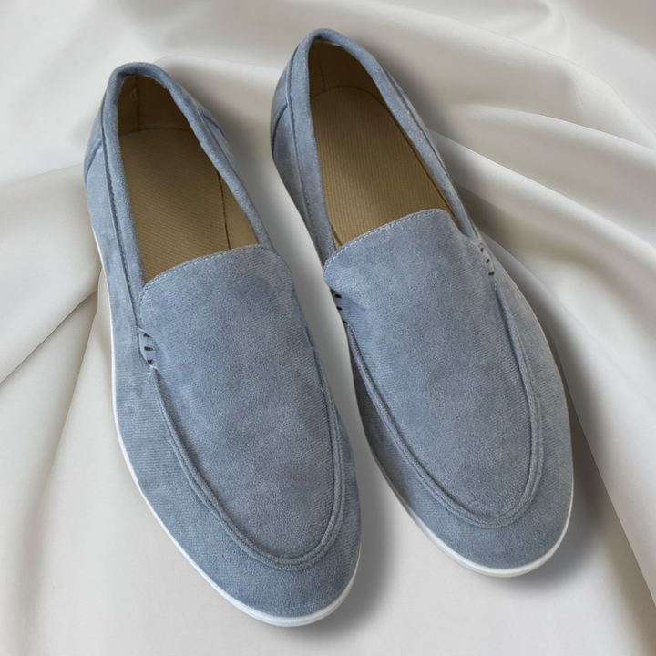 Élégants mocassins en daim