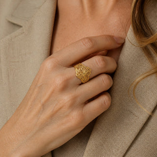 Bague Énonciatrice Gold Bloom