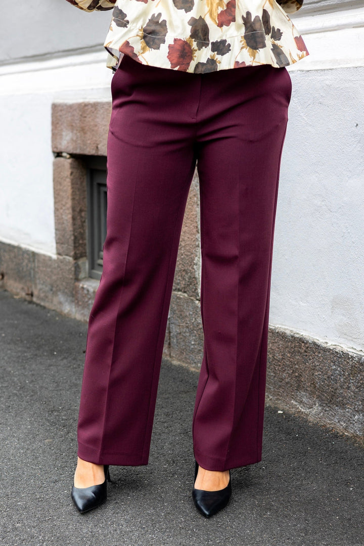 Pantalon Large Rita Mw Mel Fig Melange