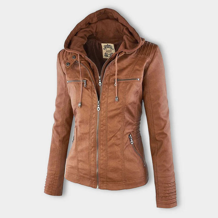 Flavia | Veste en Cuir Robuste et Élégante