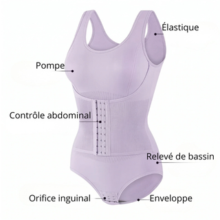 Olga| Body Sculptant avec Ceinture et Zip