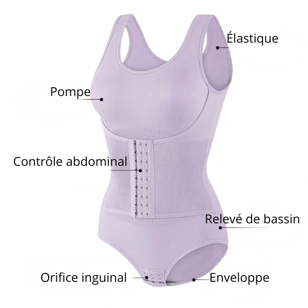 Olga| Body Sculptant avec Ceinture et Zip