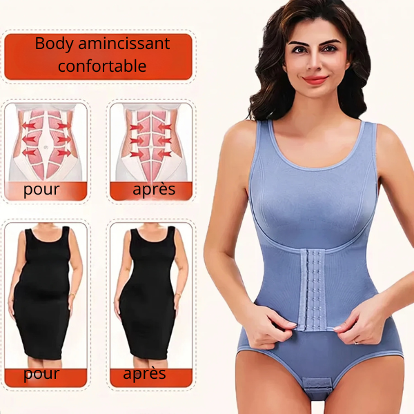 Olga| Body Sculptant avec Ceinture et Zip