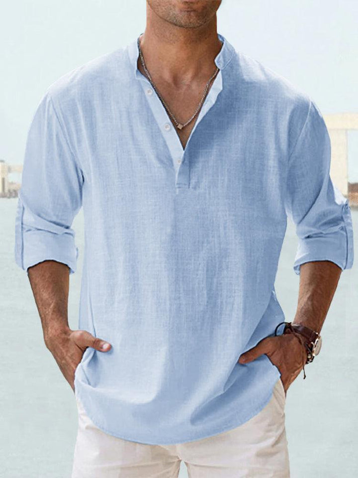 Chemise en lin respirante