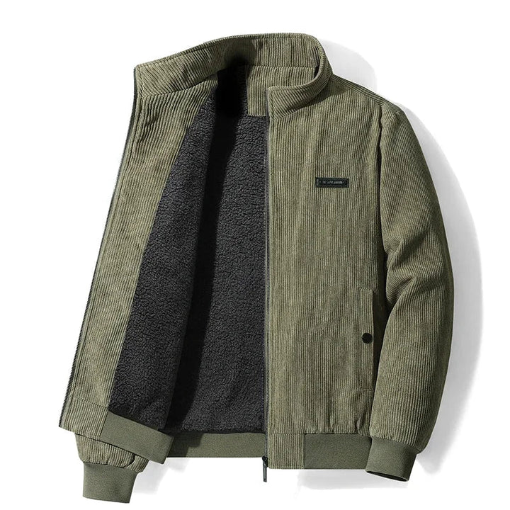Laurent | Veste en velours côtelé doublée polaire
