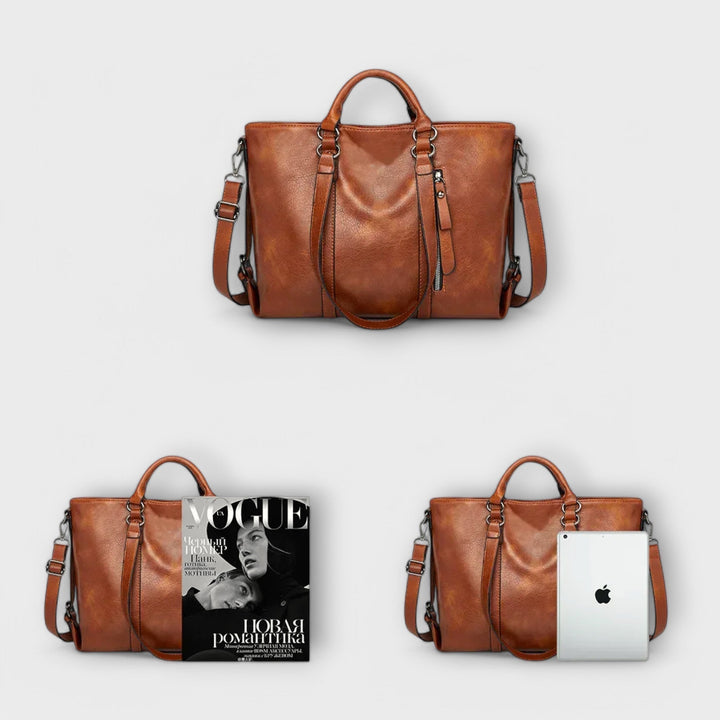 Olívia - Grand sac à main en cuir