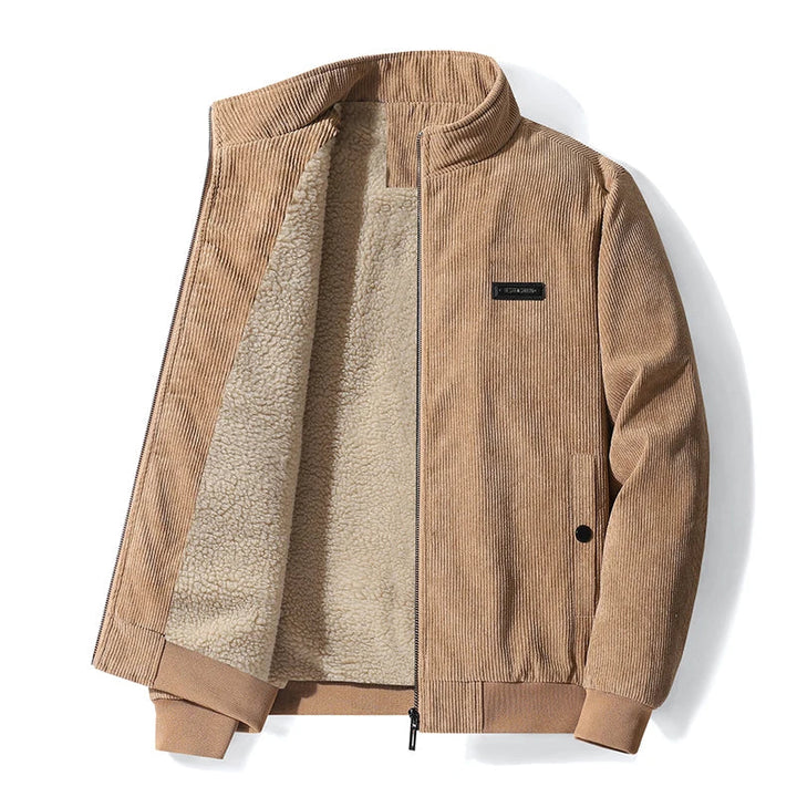 Laurent | Veste en velours côtelé doublée polaire