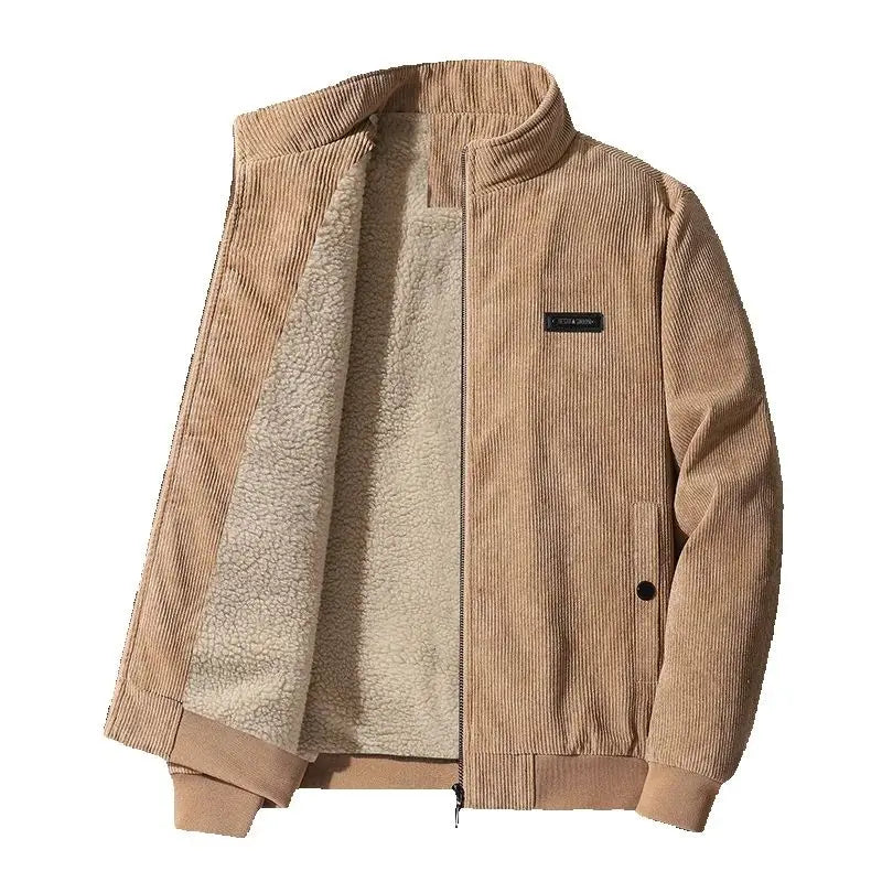 Laurent | Veste en velours côtelé doublée polaire