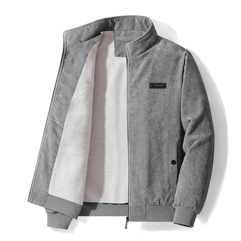 Laurent | Veste en velours côtelé doublée polaire