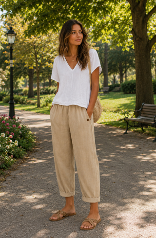Maja | Pantalon en lin léger