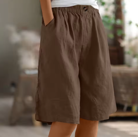 Femke - Bermuda en coton décontracté