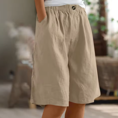 Femke - Bermuda en coton décontracté