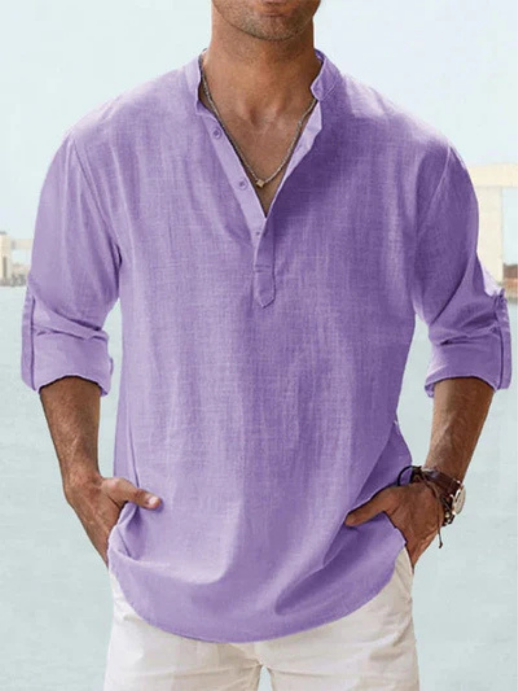 Chemise en lin respirante