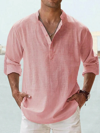 Chemise en lin respirante