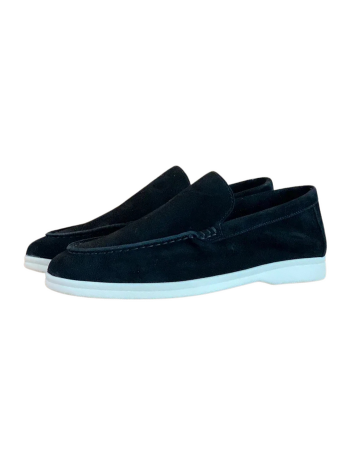 Élégants mocassins en daim