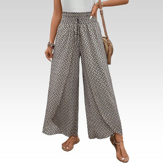 Lizzy | Pantalon à jambes larges avec impression géométrique