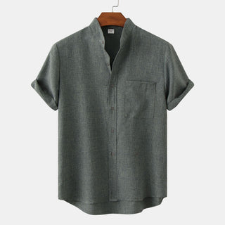 Marius | Chemise à Col Mao