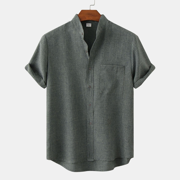 Marius | Chemise à Col Mao