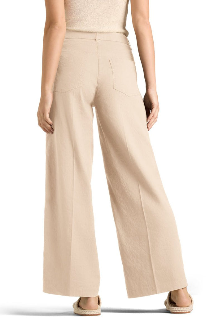 Pantalons en Lin Adrienne Tempête de Sable
