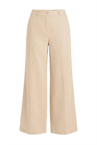 Pantalons en Lin Adrienne Tempête de Sable