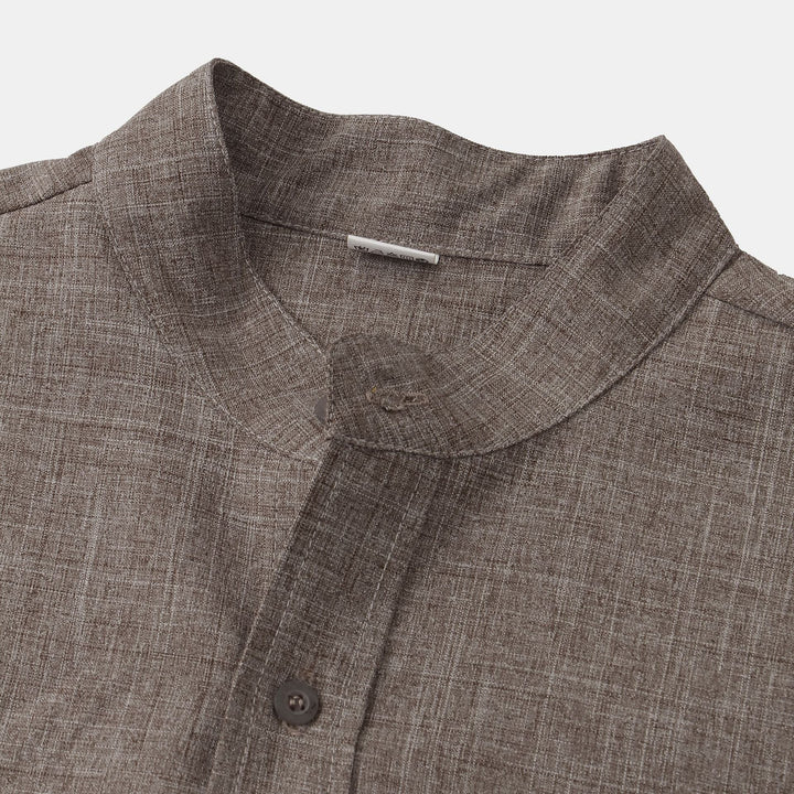 Marius | Chemise à Col Mao