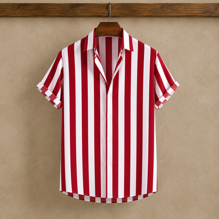 JOEY | Chemise à Manches Courtes Rayée