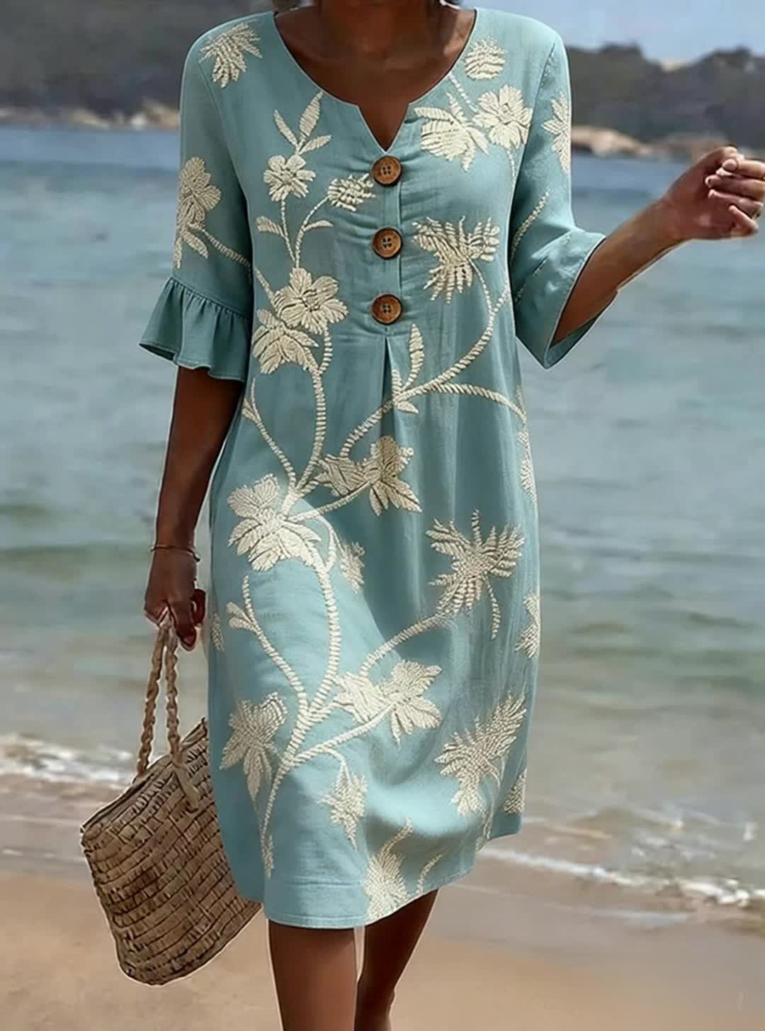 Clara | Robe décontractée femme à imprimé floral