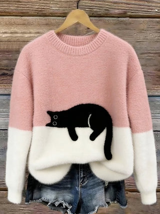 Sweat Femme avec motif chat