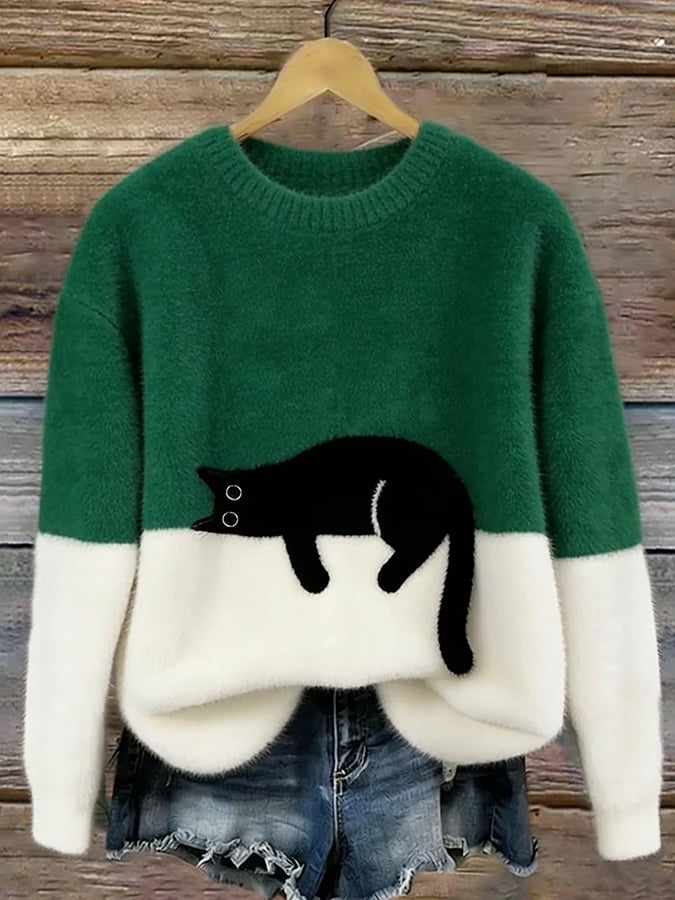 Sweat Femme avec motif chat