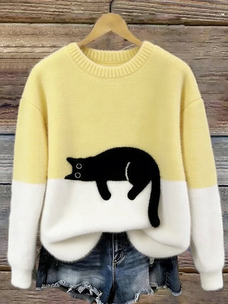 Sweat Femme avec motif chat