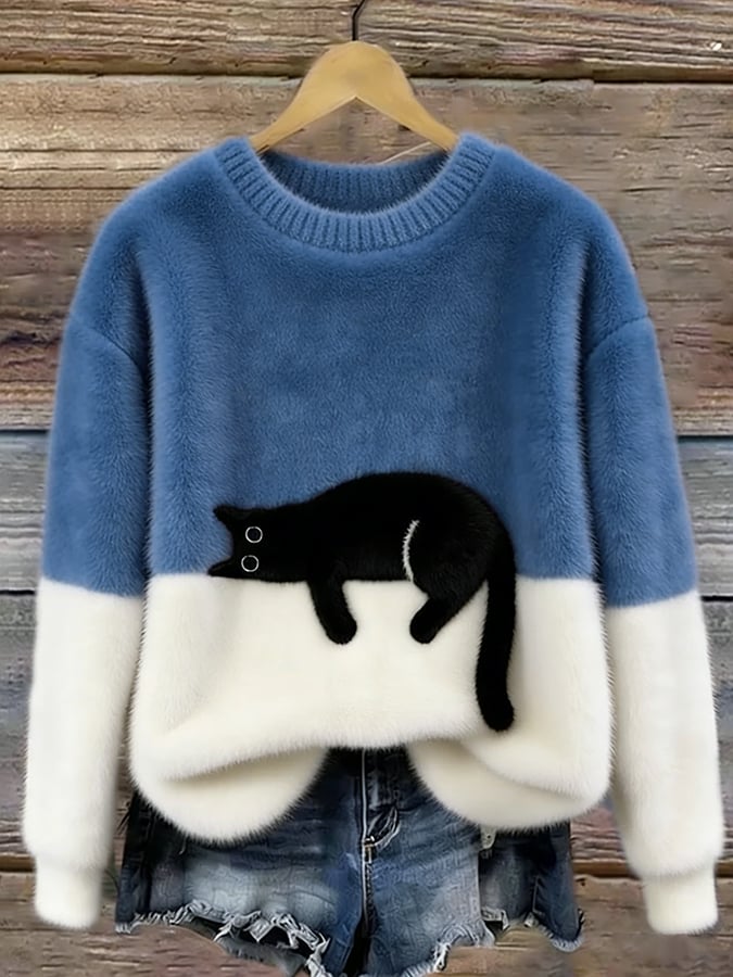 Sweat Femme avec motif chat