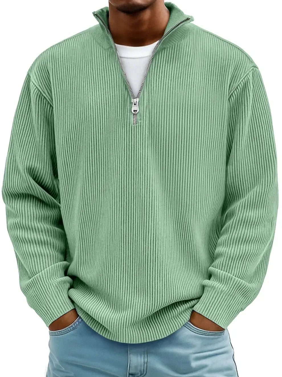 Pull Demi-Zippé Élégance Confort