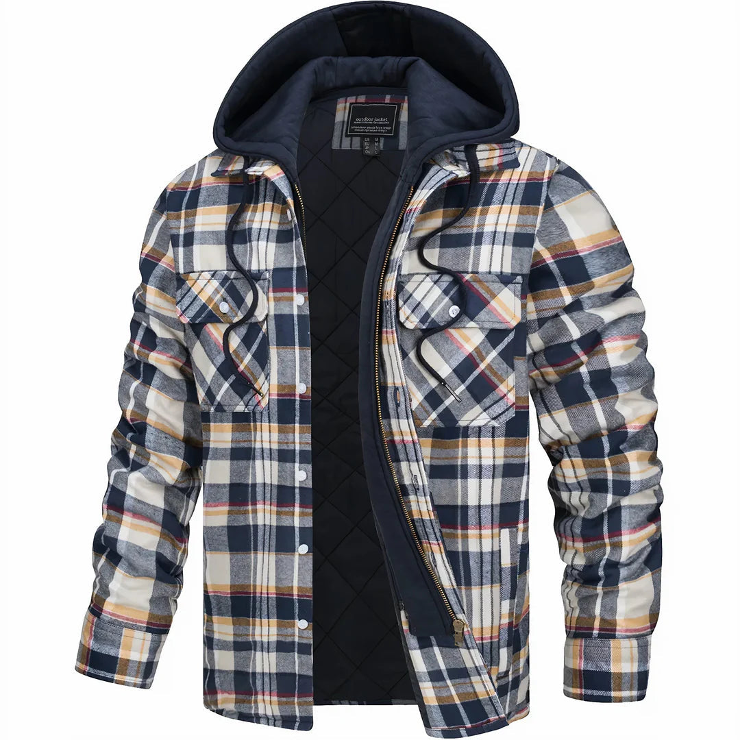 Manteau chaud pour homme en mélange de laine premium