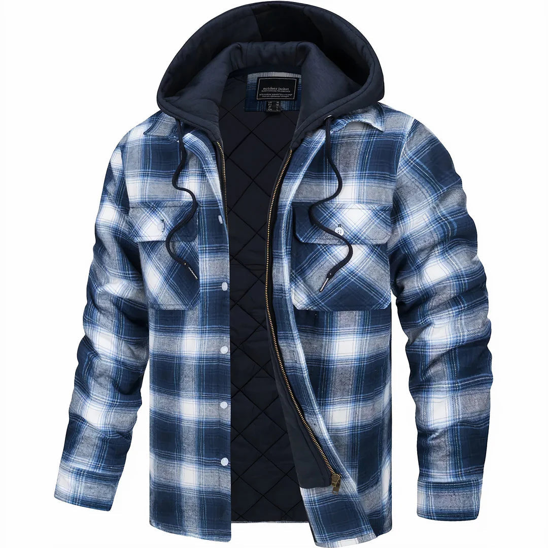 Manteau chaud pour homme en mélange de laine premium