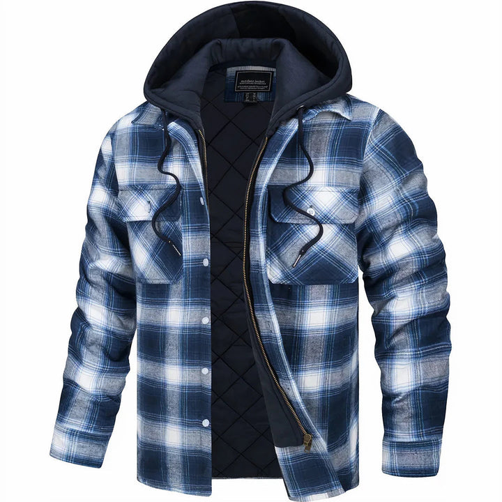 Manteau chaud pour homme en mélange de laine premium